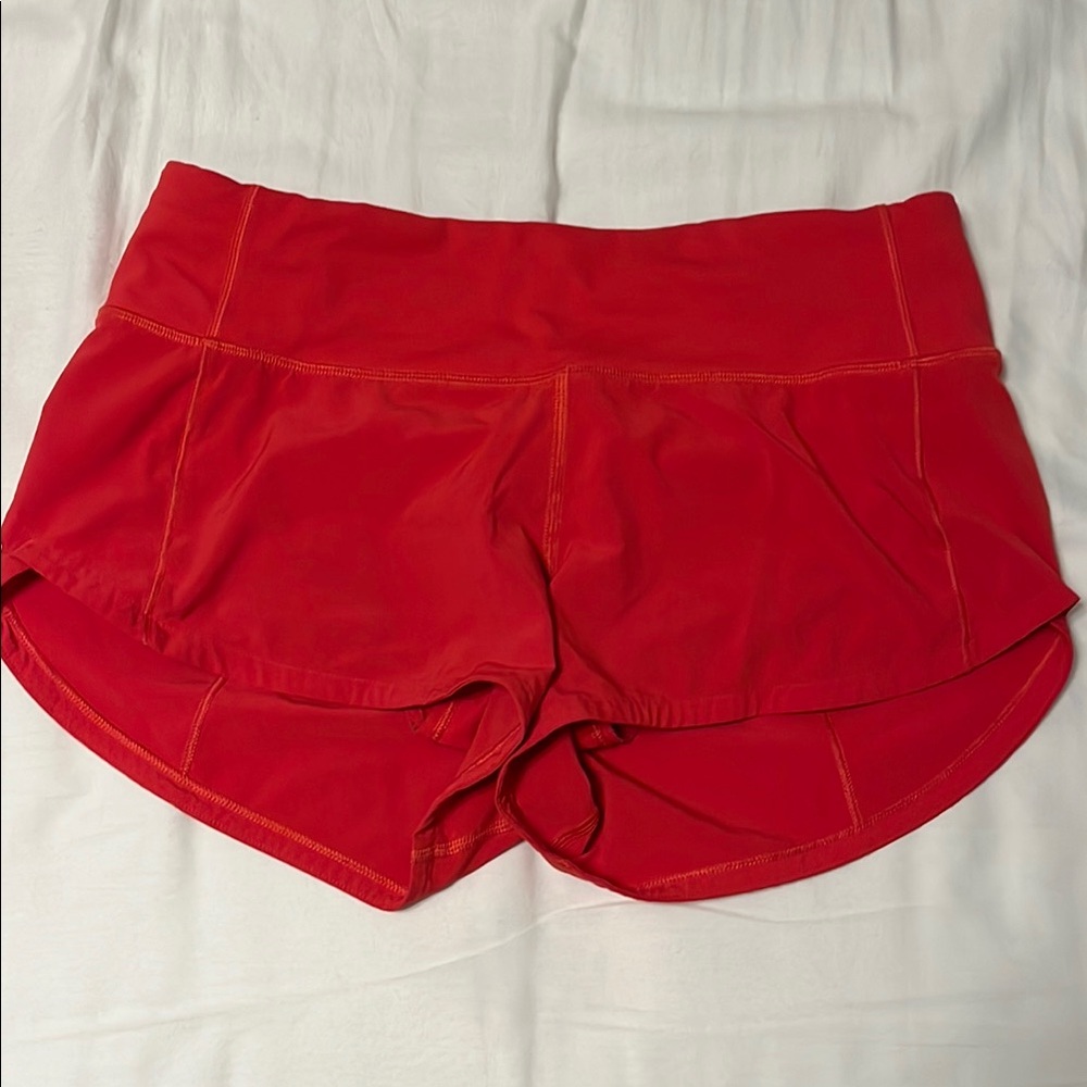 Lululemon Women's Red Athletic Shorts